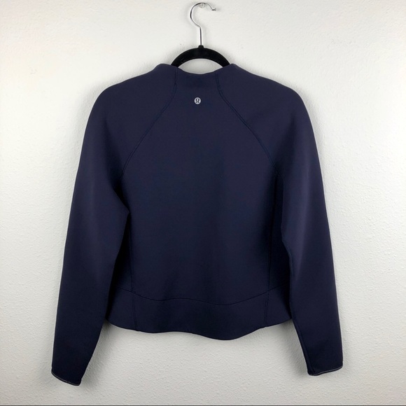 🦚 LULULEMON Kicking Asphalt Jacket 1/2 Zip Blue - Picture 5 of 8